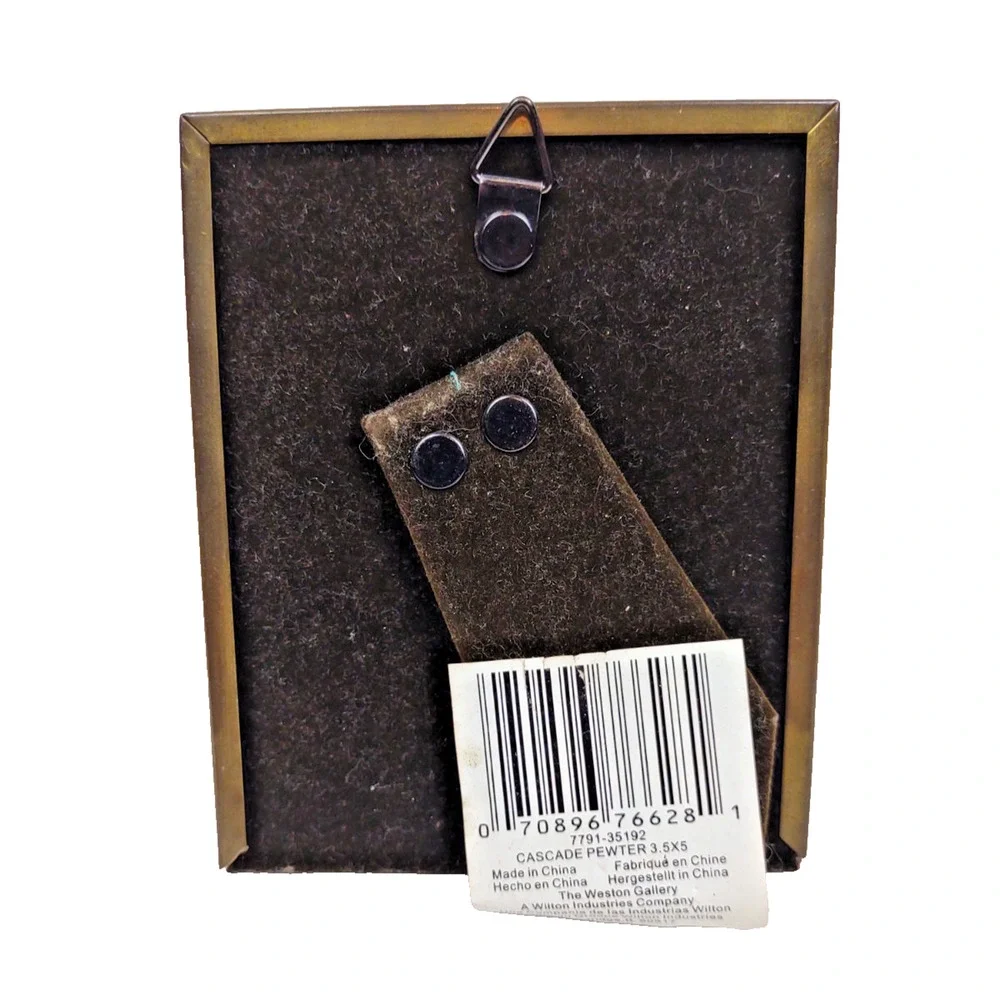 Vintage Brass Hand Polished Photo Frame by Wilton for 3.5x5